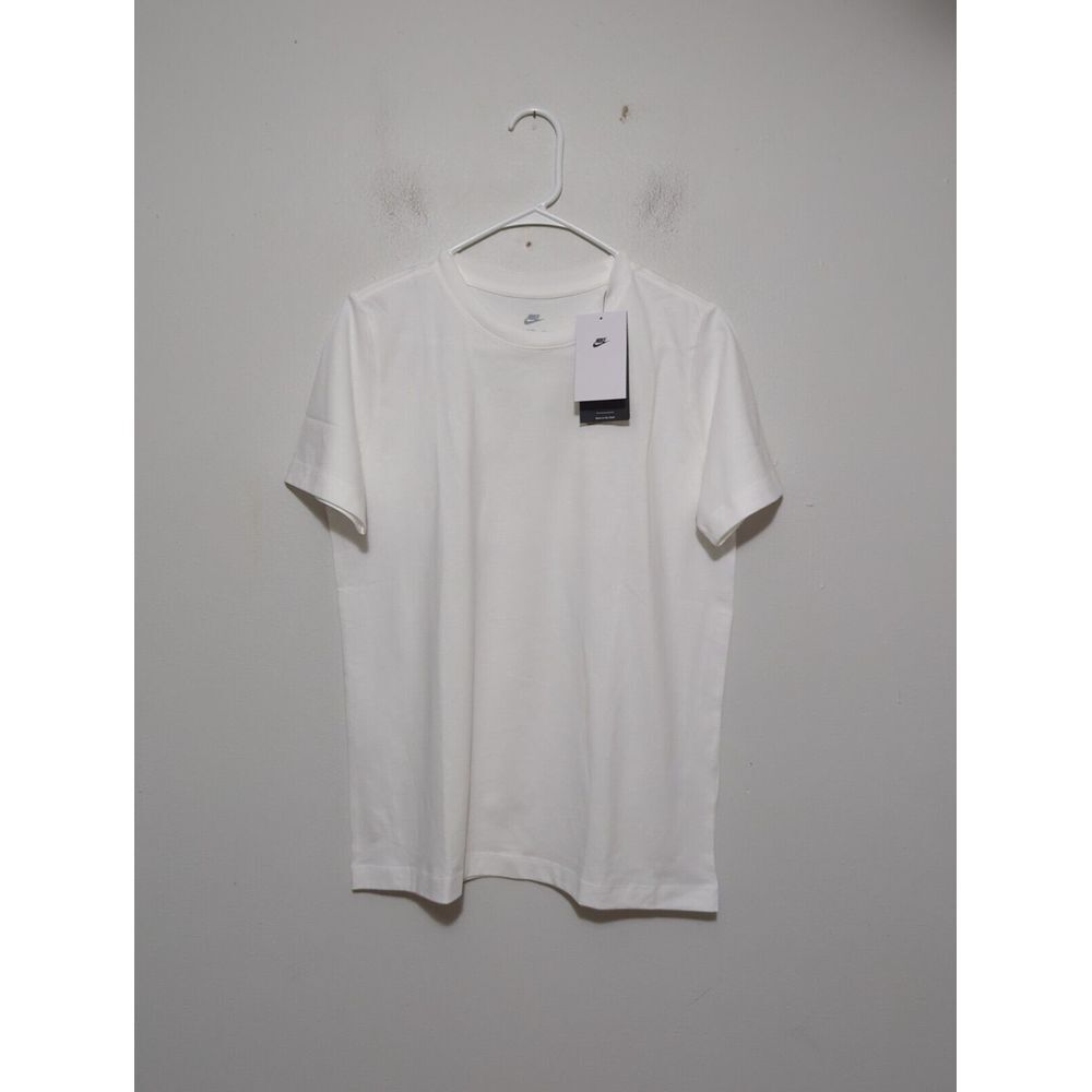 Nike Kids White Graphic Print Tshirt Basketball Short Sleeve HF5994-100 Size XL